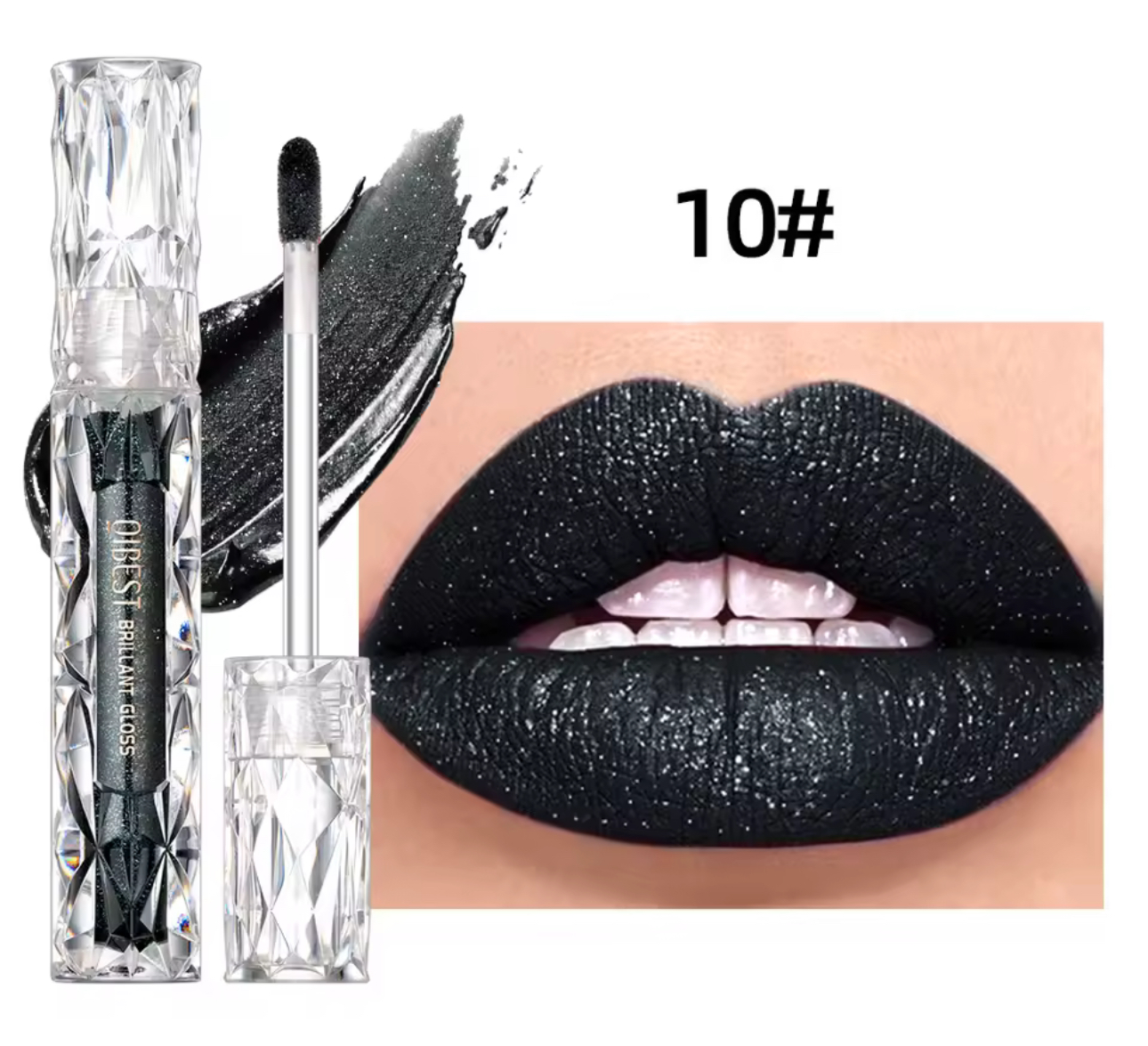 Luciu de Buze Strălucitor – Shimmer Lip Gloss | Ruj Lichid Mat cu Sclipici, Rezistent la Apă - Extensii de par București